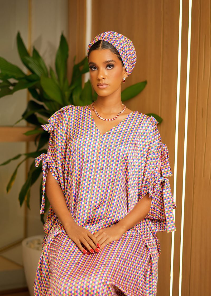 Aisha Boubou (Multicolored Polka Dot Print) - Image 3