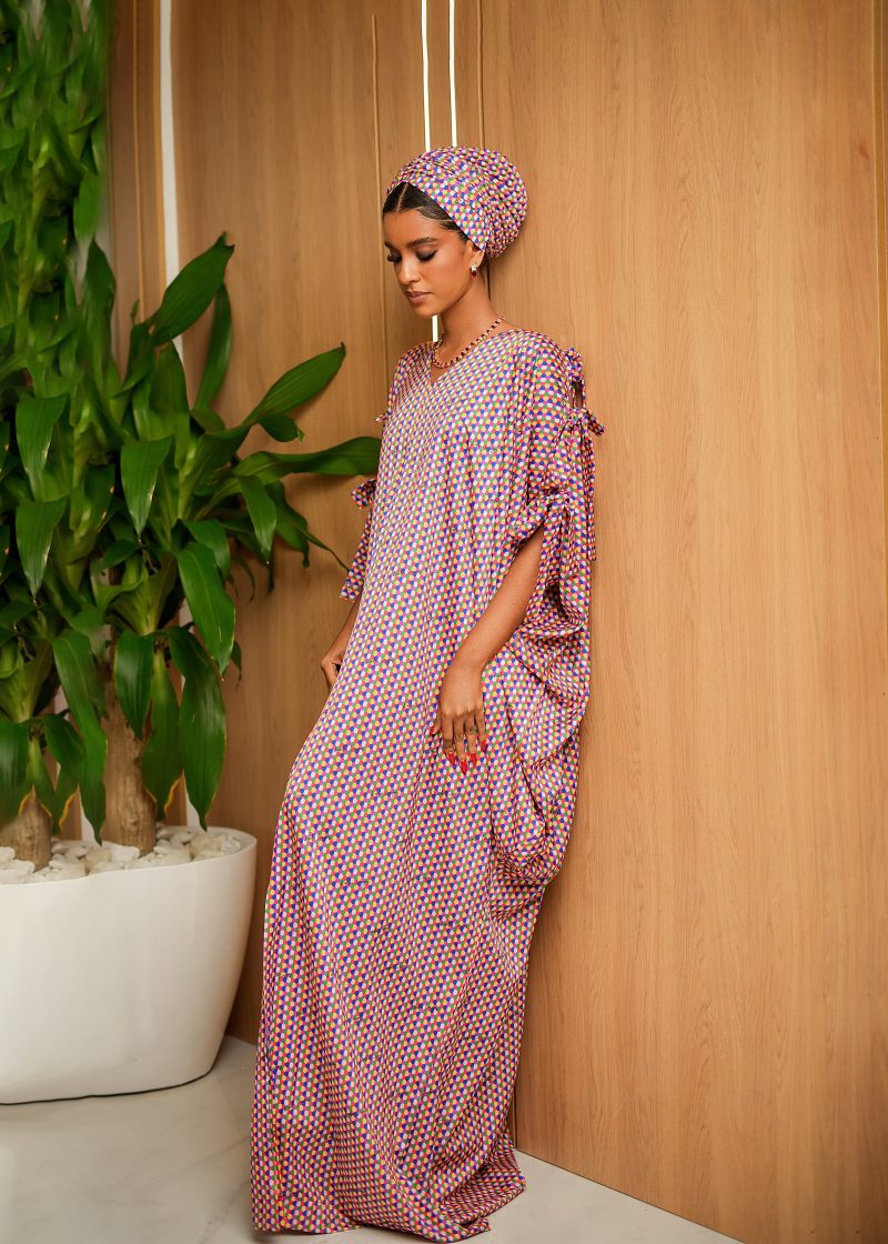 Aisha Boubou (Multicolored Polka Dot Print) - Image 4