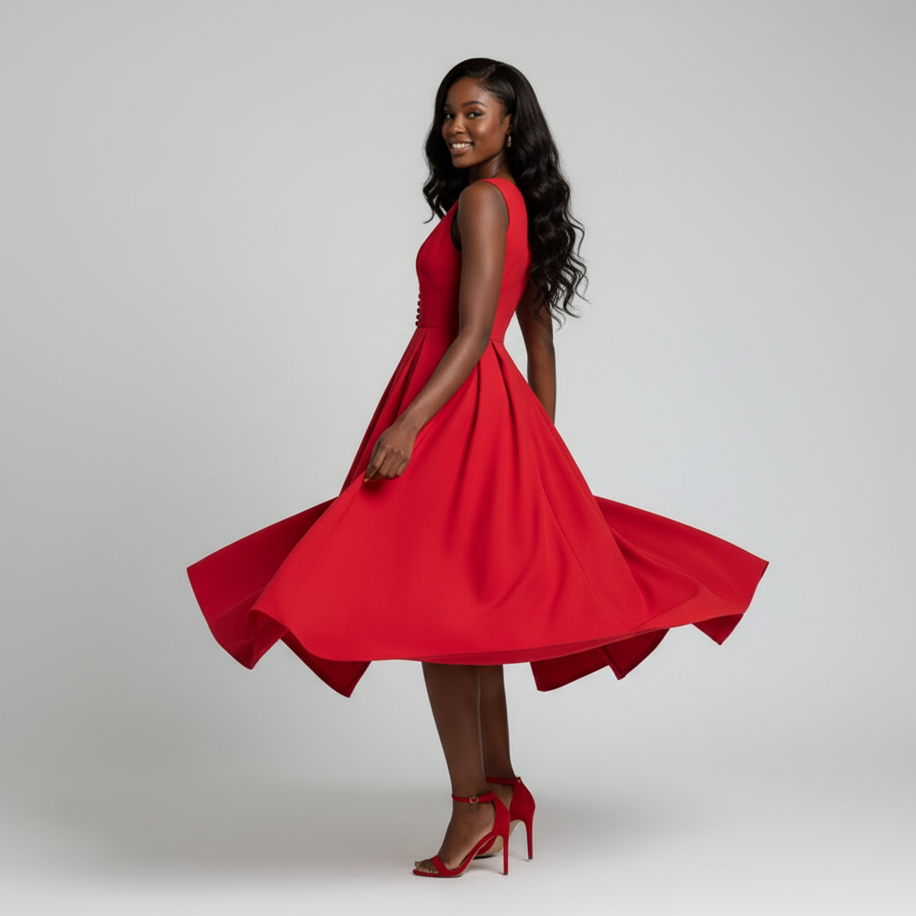Cuppy Dress (Red) - Image 2