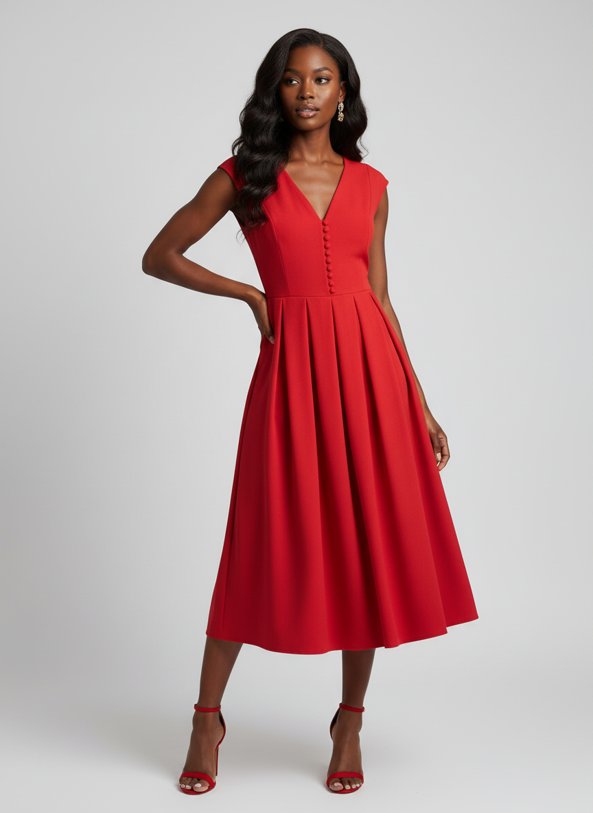 Cuppy Dress (Red) - Image 3