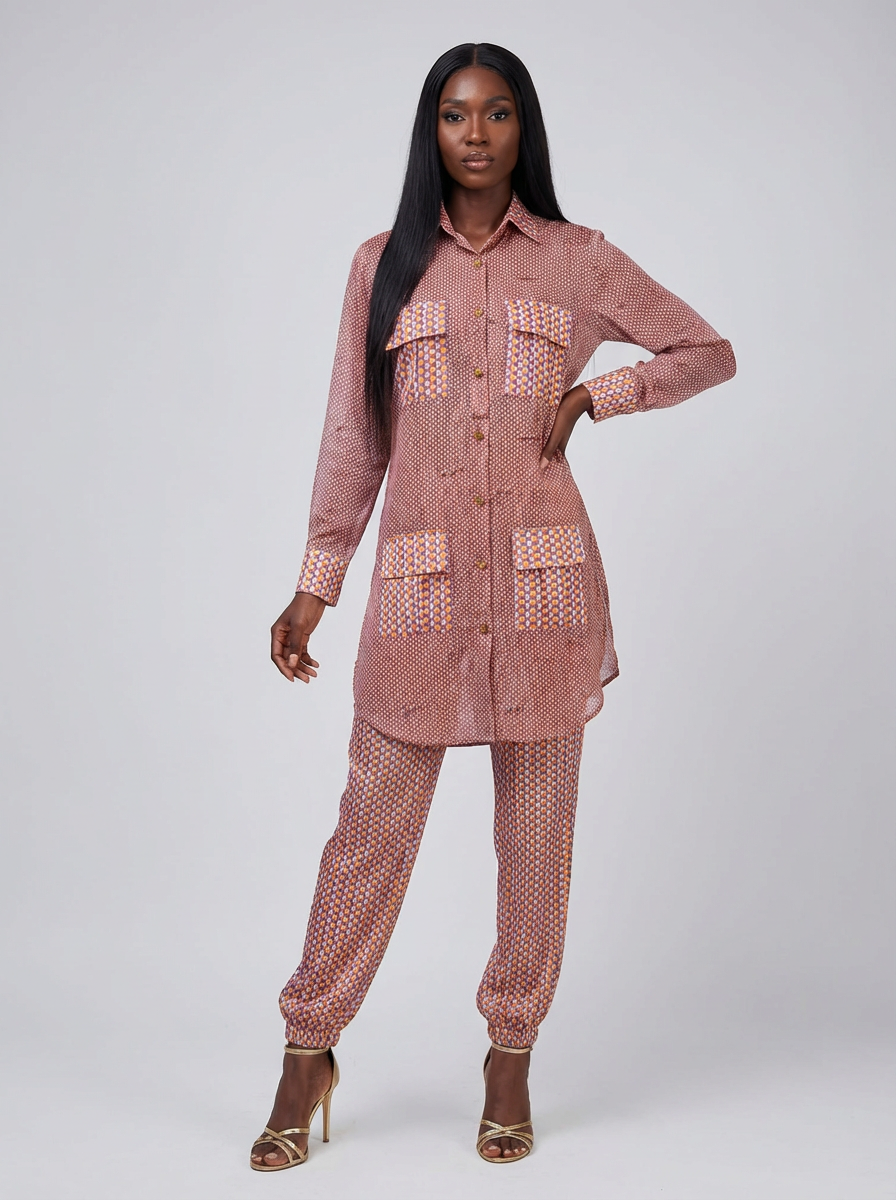 Samara 2 Piece Set (Multicolor Polka Dot Print) - Image 2