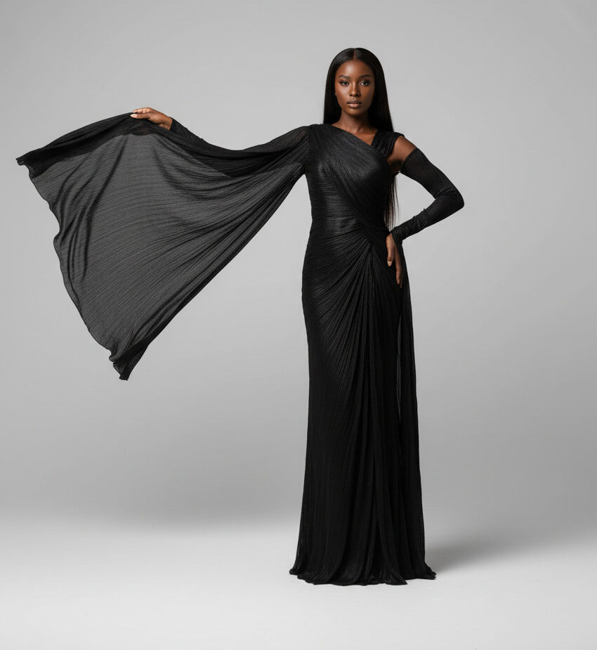 Faith Evening Dress(Black) - Image 2